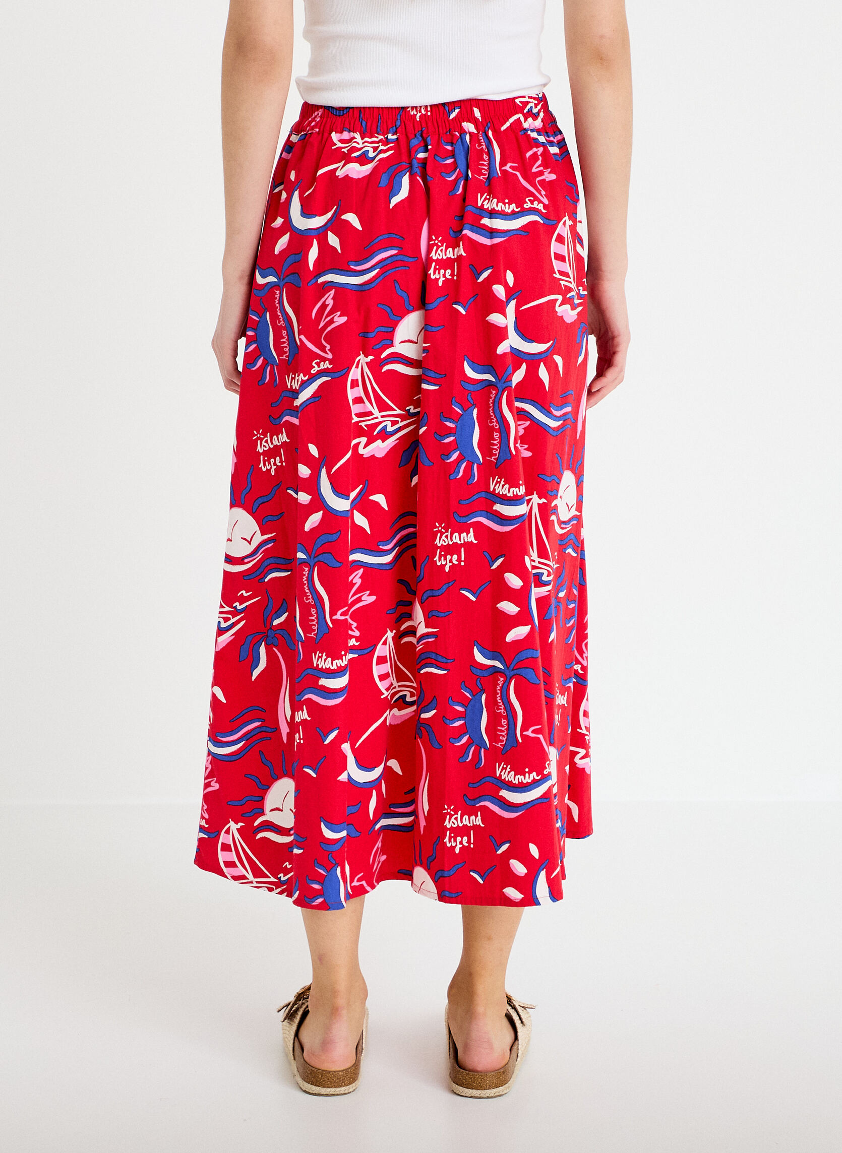 Jupes mi-longues JUPONBOAT femme rouge Cache Cache Jupes mi-longues JUPONBOAT femme rouge Rouge