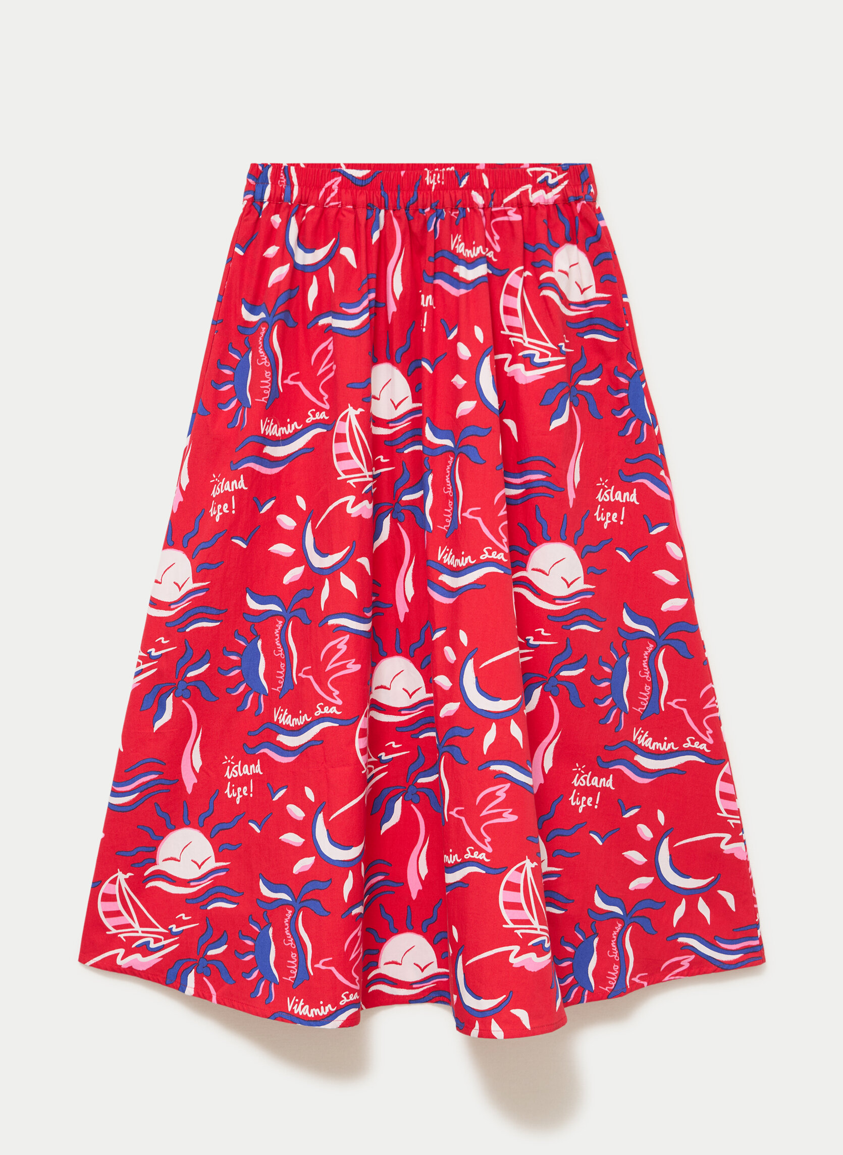 Jupes mi-longues JUPONBOAT femme rouge Cache Cache Jupes mi-longues JUPONBOAT femme rouge Rouge