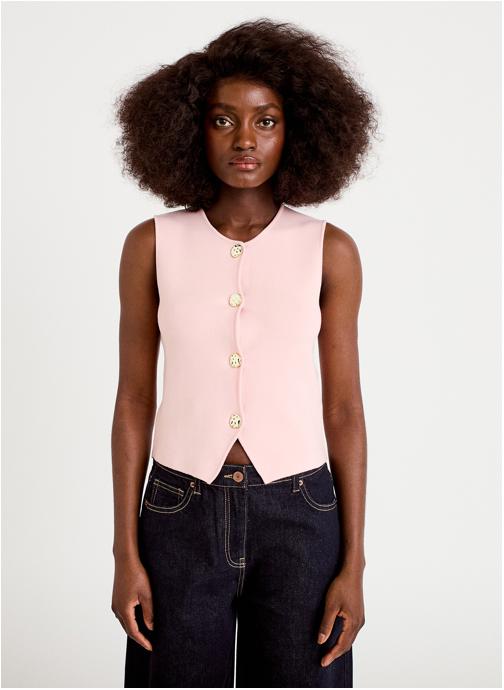 Cache Cache Gilets CARDITOP femme rose