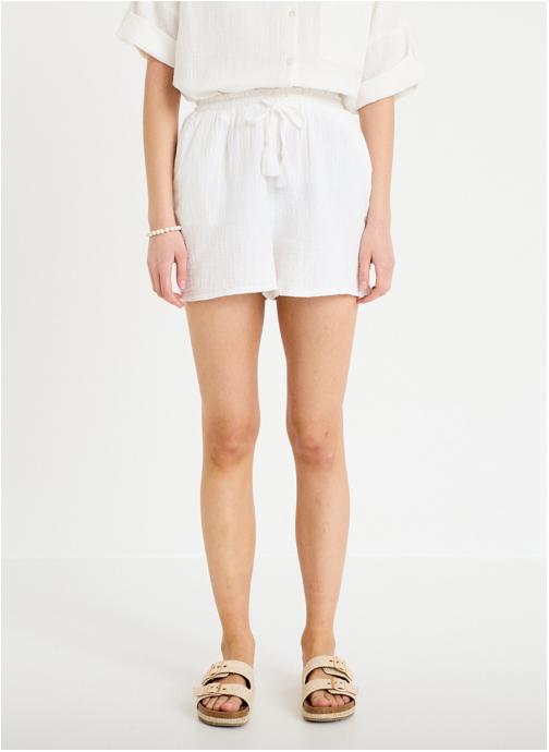 Cache Cache Shorts SHOGAZE femme blanc