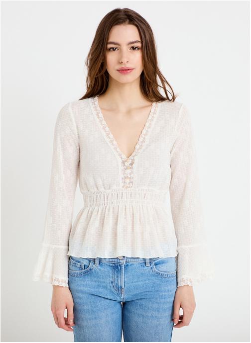 Cache Cache Blouses LBLOUGYPSIE femme blanc