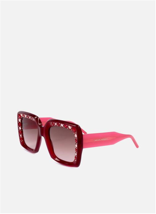 Carolina Herrera Lunettes de soleil femme rouge