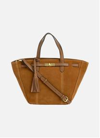 Sacs à main SUNDAY - Grand sac trapèze en cuir velours - COGNAC femme marron Loxwood Sacs à main SUNDAY - Grand sac trapèze en cuir velours - COGNAC femme marron Marron clair