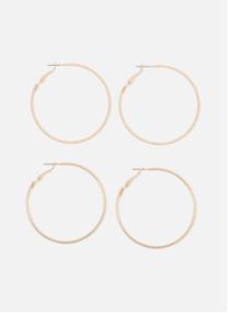 Boucles d'oreilles femme or et bronze