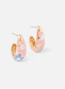 Boucles d'oreilles femme or et bronze