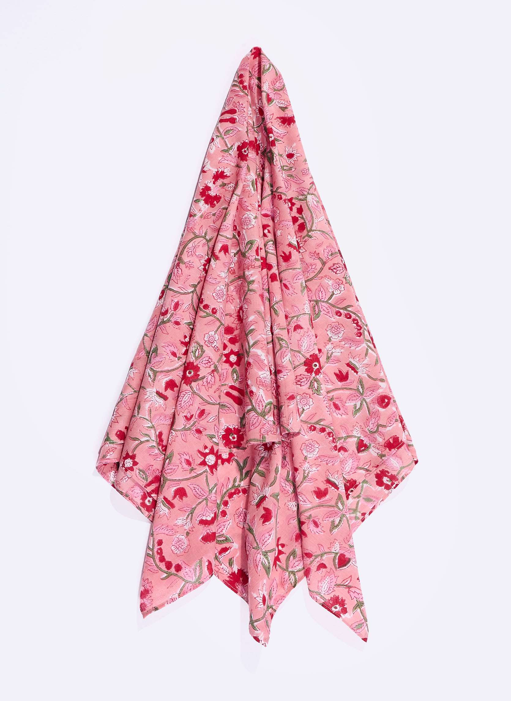 Foulards Carré coton imprimé YUSSA femme rose La Fiancée Foulards Carré coton imprimé YUSSA femme rose Rose foncé