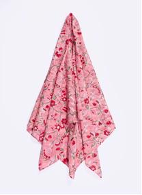 Foulards Carré coton imprimé YUSSA femme rose La Fiancée Foulards Carré coton imprimé YUSSA femme rose Rose foncé