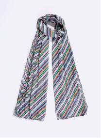 Foulards Foulard imprimé voile de coton bio LAVANDI femme multicolore La Fiancée Foulards Foulard imprimé voile de coton bio LAVANDI femme multicolore Multicouleur
