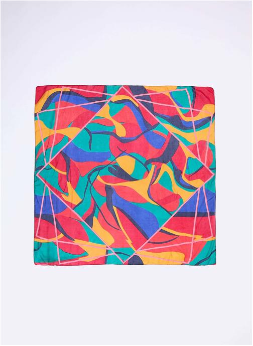 La Fiancée Foulards Foulard en soie imprimé SOIE femme multicolore