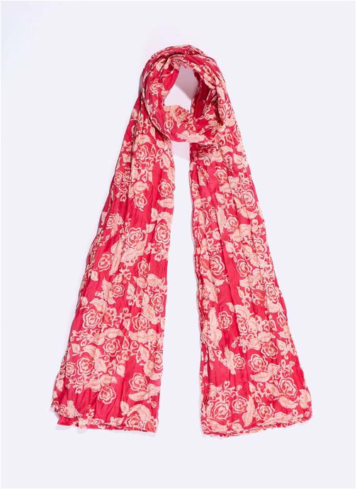 La Fiancée Foulards Foulard imprimé voile de coton bio LAVANDI femme rose