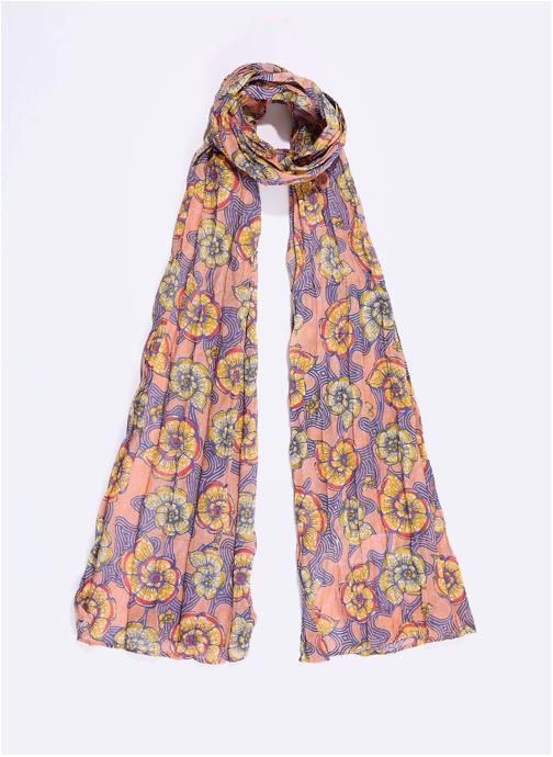 La Fiancée Foulards Foulard imprimé voile de coton bio LAVANDI femme rose