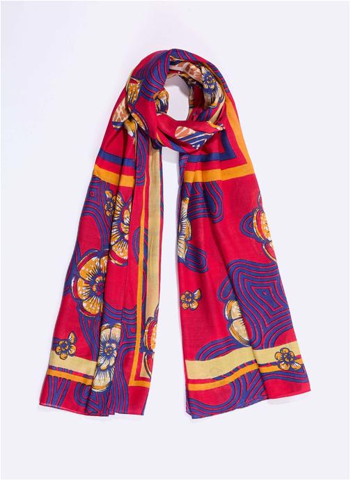 La Fiancée Foulards Grande étole imprimée AURELIO femme rose