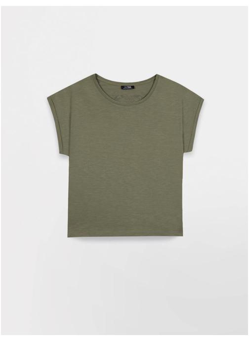 TBS Tee-shirts Polo Manches courtes avec revers MAHIATEE KAKI femme vert