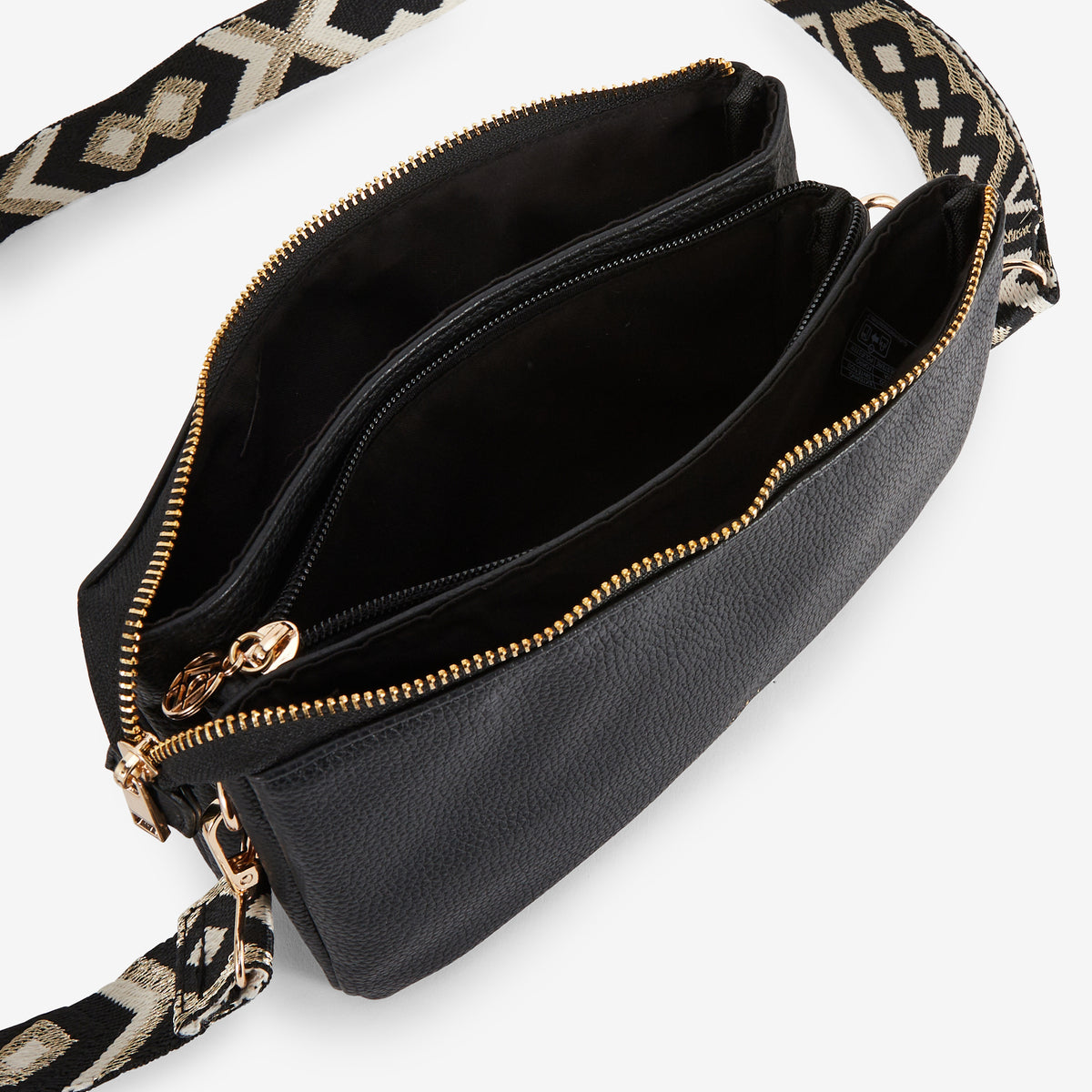 Sacs bandoulière Pochette Feeling Folk femme noir Balaboosté Sacs bandoulière Pochette Feeling Folk femme noir Noir