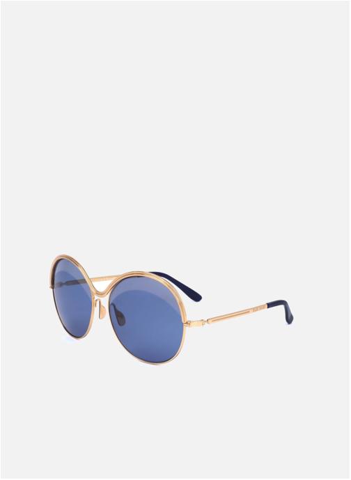 Elie Saab Lunettes de soleil femme or et bronze