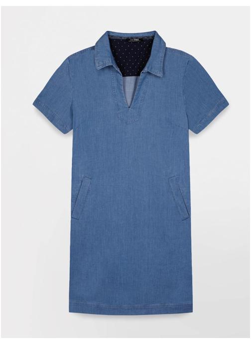 TBS Robes Jupe MANDYROB BLEACH femme bleu