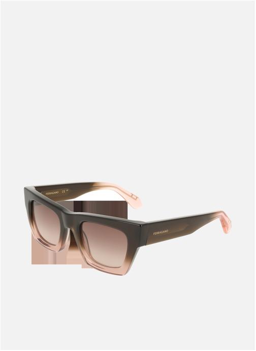 Salvatore Ferragamo Lunettes de soleil femme marron