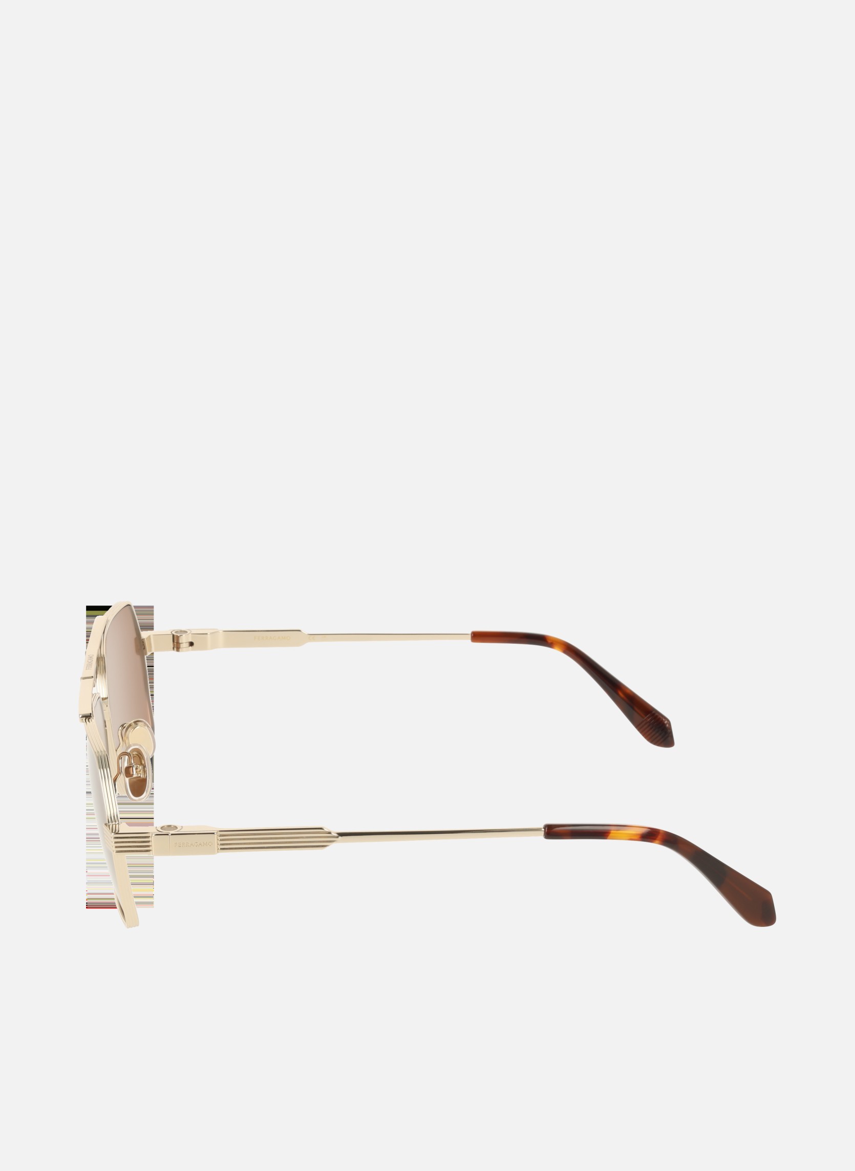 Lunettes de soleil homme or et bronze Salvatore Ferragamo Lunettes de soleil homme or et bronze Or