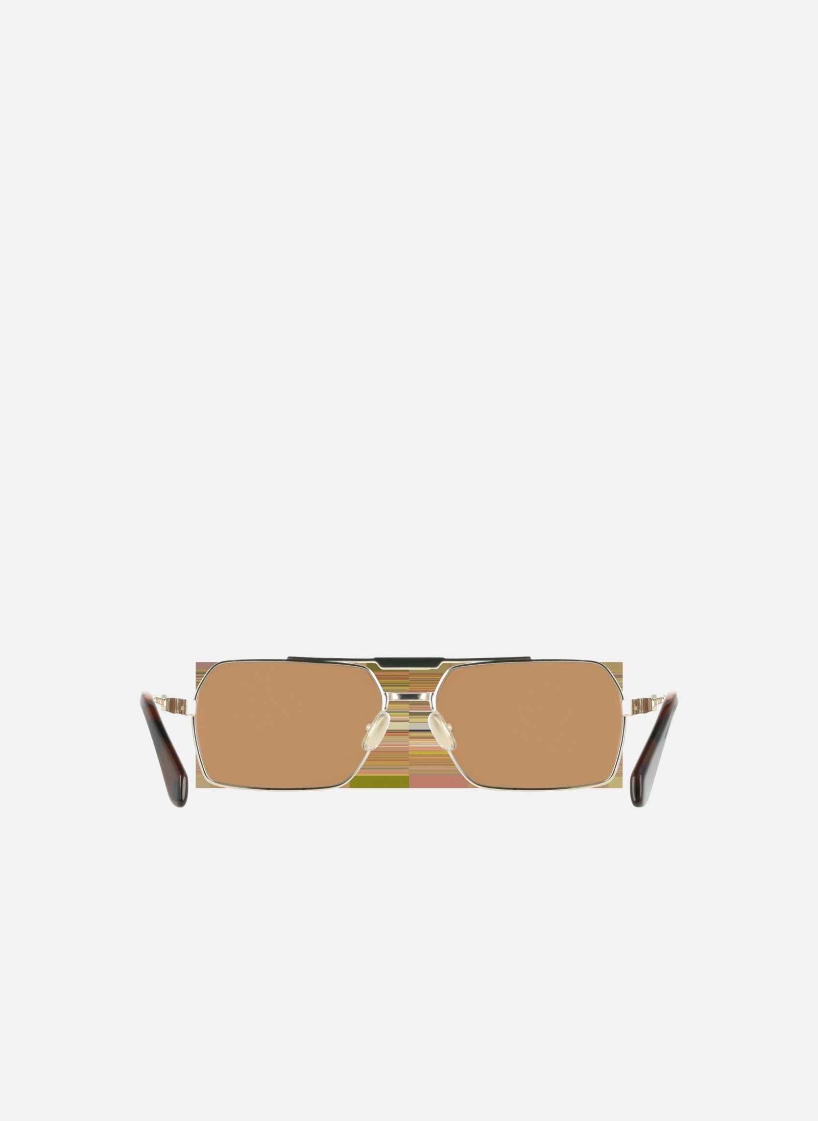 Lunettes de soleil homme or et bronze Salvatore Ferragamo Lunettes de soleil homme or et bronze Or