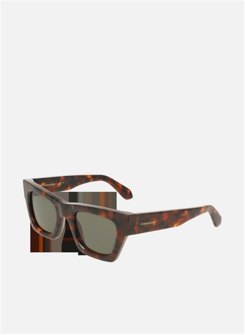 Salvatore Ferragamo Lunettes de soleil femme marron