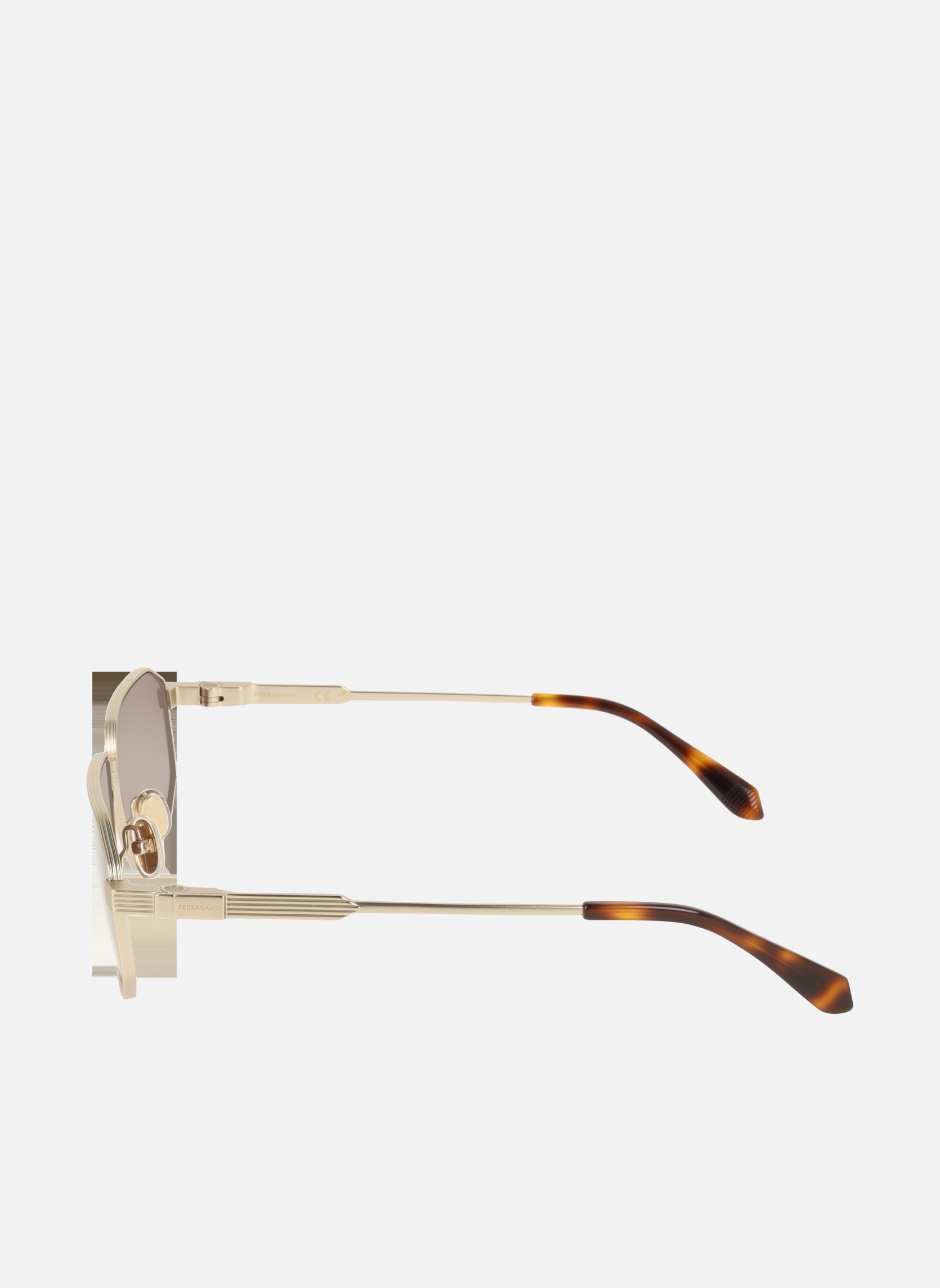 Lunettes de soleil homme or et bronze Salvatore Ferragamo Lunettes de soleil homme or et bronze Or