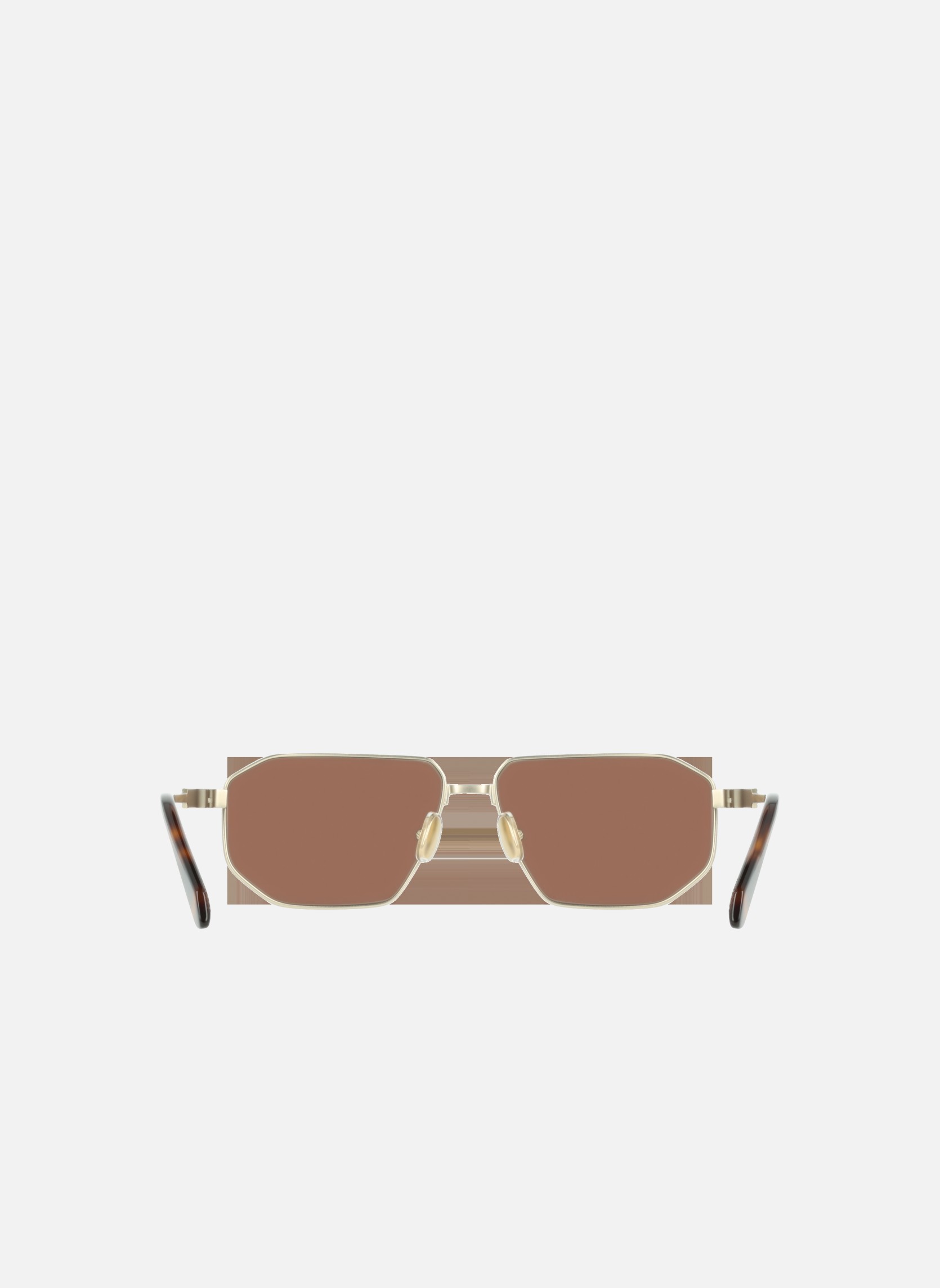 Lunettes de soleil homme or et bronze Salvatore Ferragamo Lunettes de soleil homme or et bronze Or