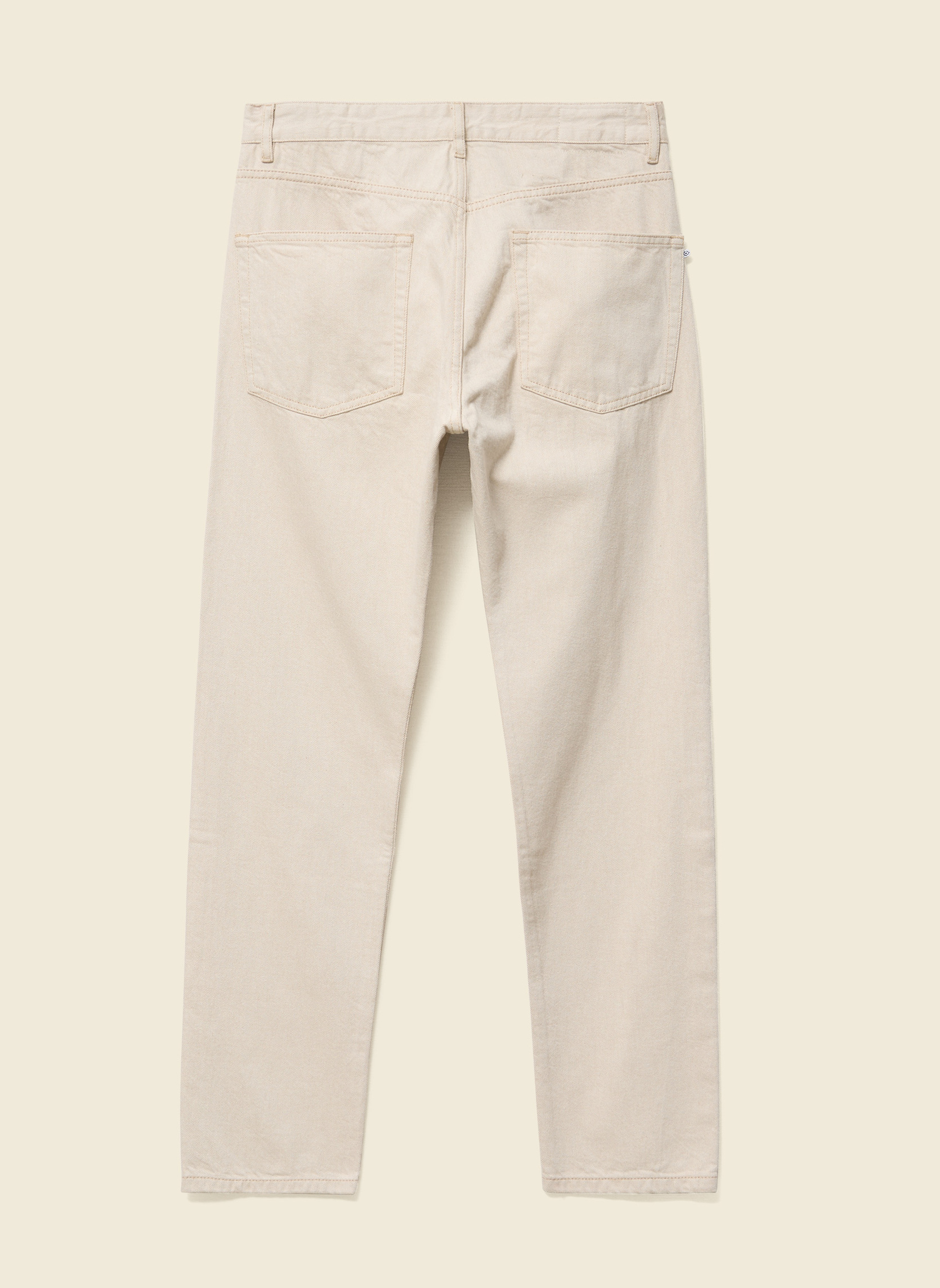 Jeans droit SOCHI-TOILE homme blanc Bonobo Jeans droit SOCHI-TOILE homme blanc Blanc