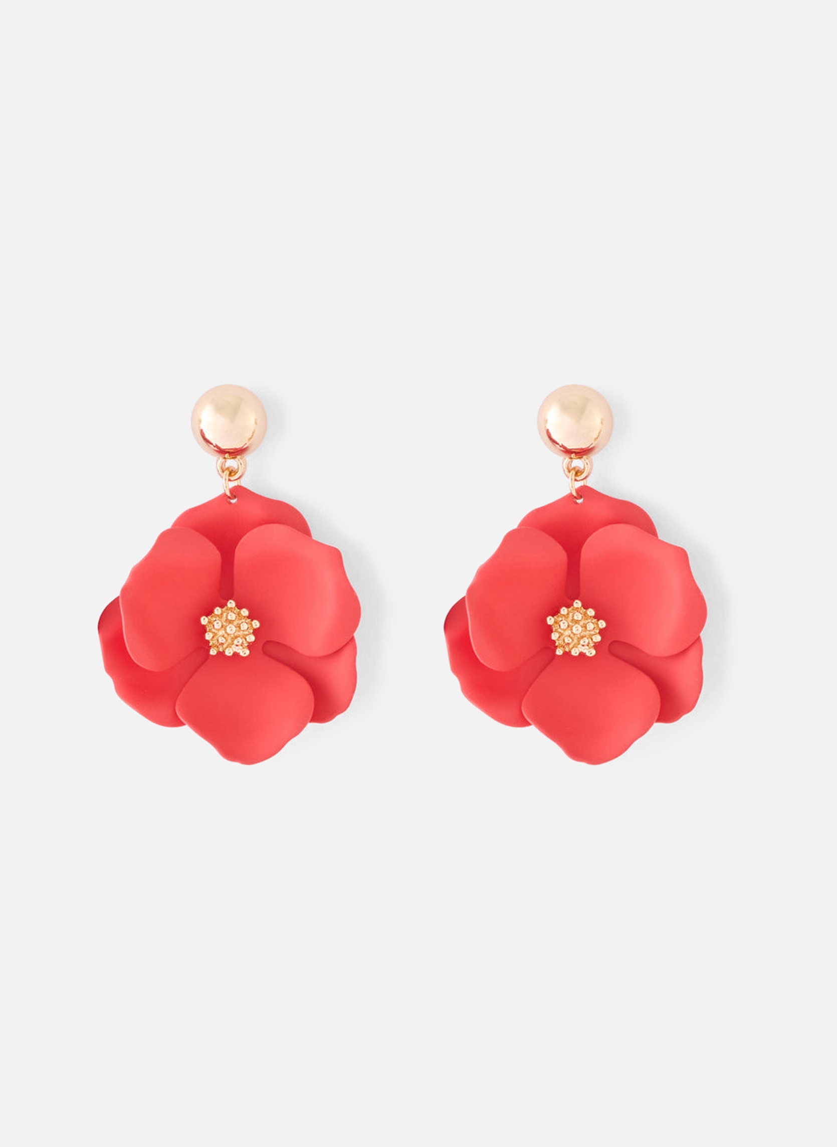 Boucles d'oreilles femme rouge Balaboosté Boucles d'oreilles femme rouge Rouge
