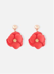 Boucles d'oreilles femme rouge
