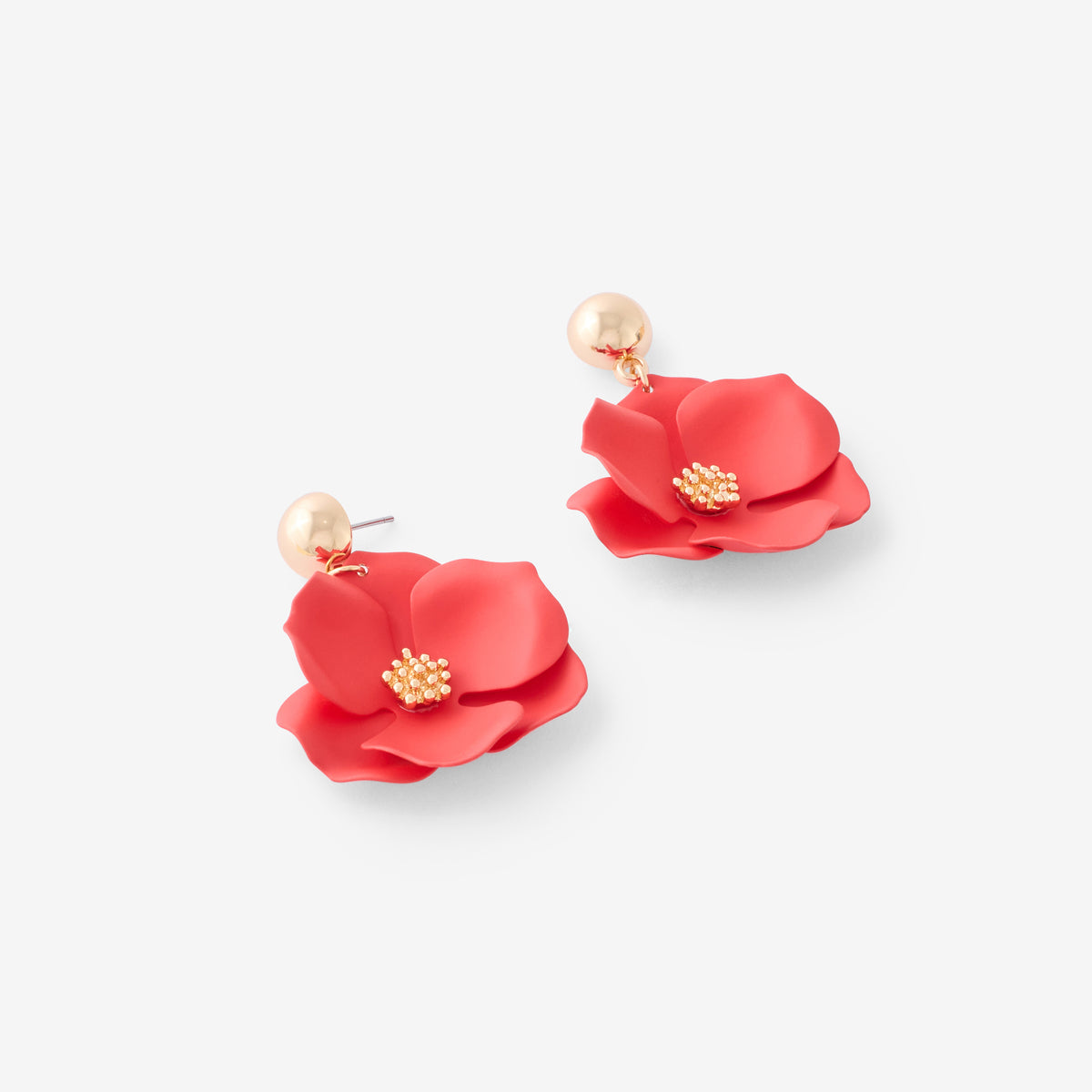 Boucles d'oreilles femme rouge Balaboosté Boucles d'oreilles femme rouge Rouge