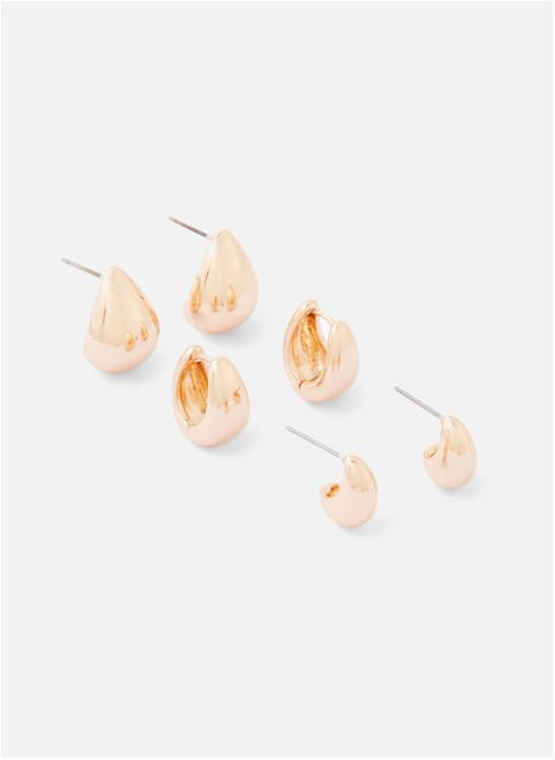 Balaboosté Boucles d'oreilles femme or et bronze