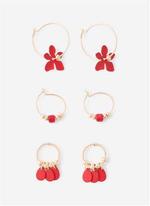 Balaboosté Boucles d'oreilles femme rouge