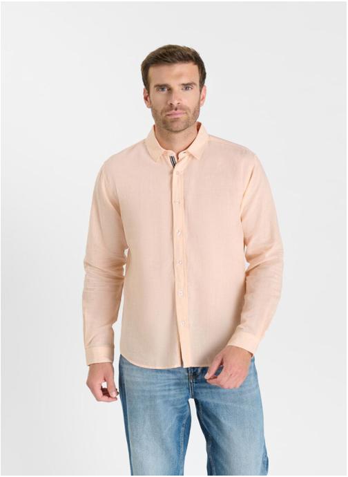 Le temps des cerises Chemises Chemise RODES Orange homme orange