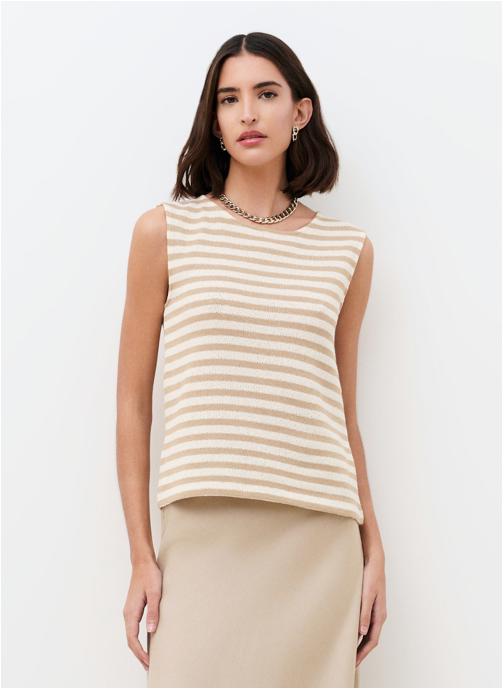Caroll Débardeurs 261T-TMATINA femme beige
