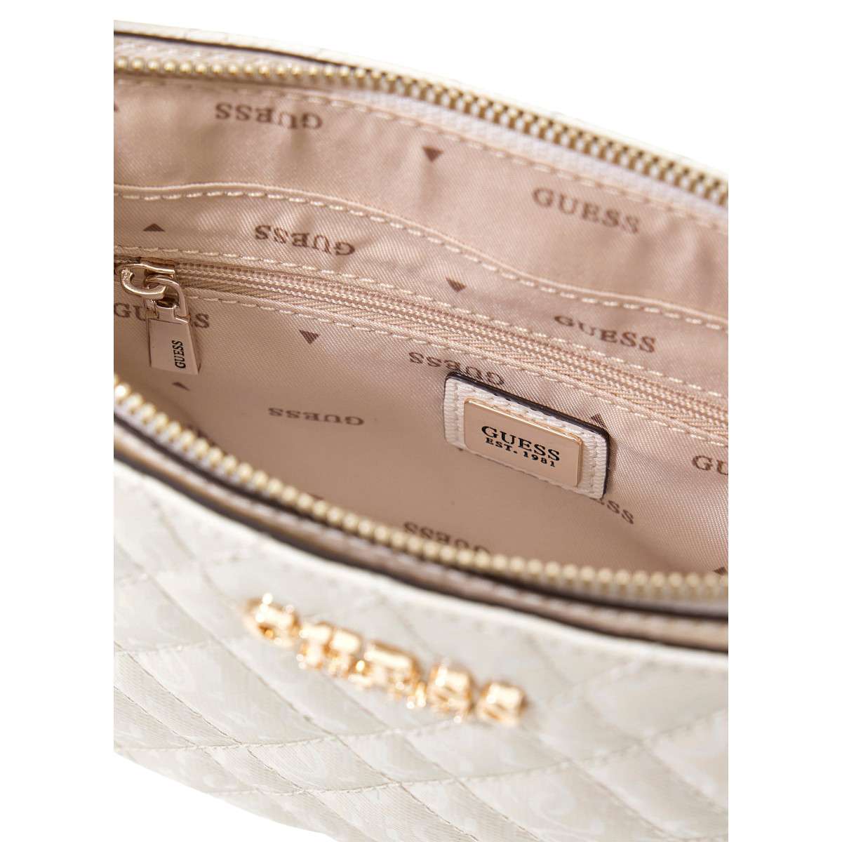 Sacs bandoulière Sac à bandoulière à motifs - Hwgg96 28720 femme blanc Guess Sacs bandoulière Sac à bandoulière à motifs - Hwgg96 28720 femme blanc Blanc