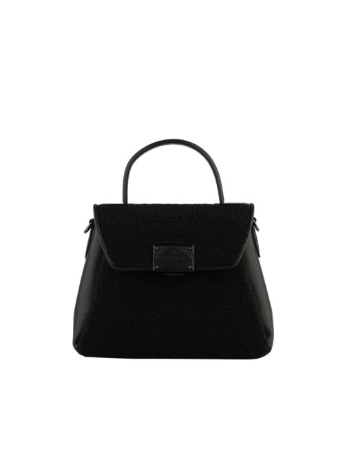 Pourchet Sacs à main Carat tweed femme noir