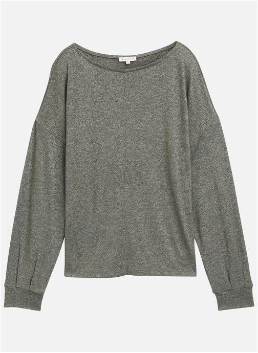 Tom Tailor Pulls Pull col rond ajusté - 1049179 femme vert