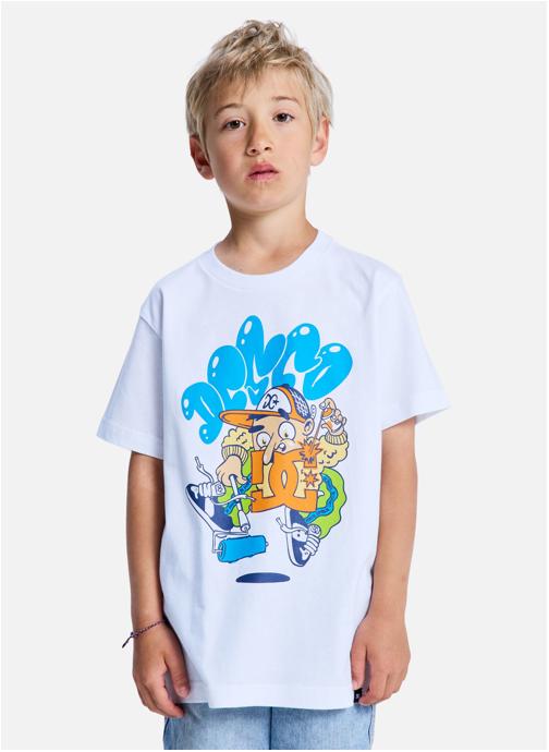DC Shoes Tee-shirts Rollpainter garçon blanc