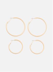 Boucles d'oreilles femme or et bronze