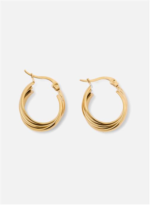 Balaboosté Boucles d'oreilles femme or et bronze