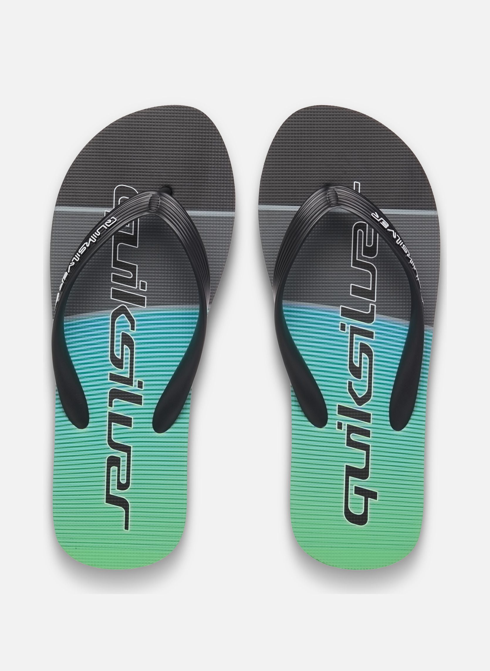 Tongs Molokai Stripe homme gris Quiksilver Tongs Molokai Stripe homme gris Gris