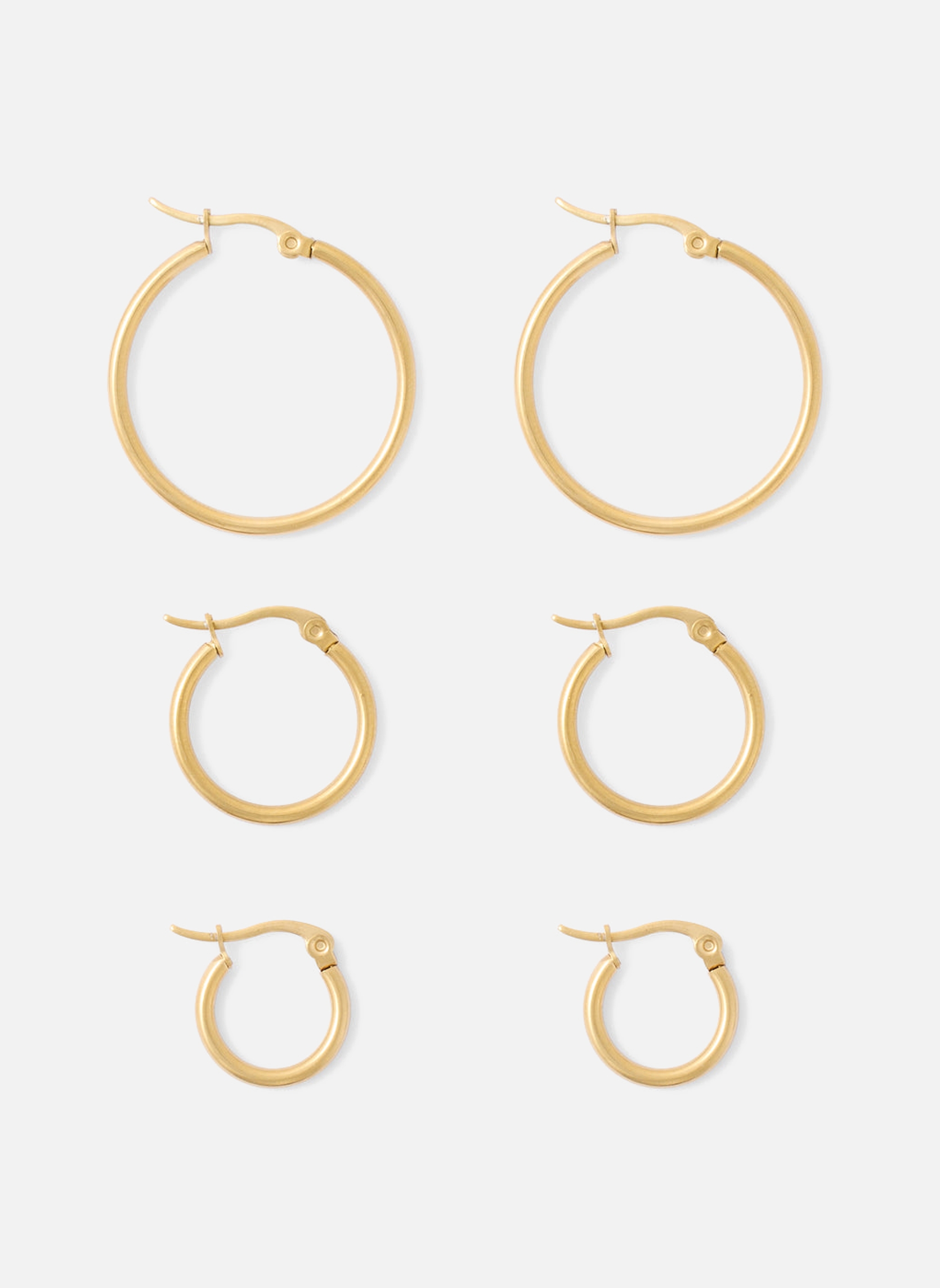 Boucles d'oreilles femme or et bronze Balaboosté Boucles d'oreilles femme or et bronze Or