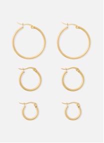 Boucles d'oreilles femme or et bronze