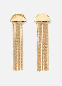 Boucles d'oreilles femme or et bronze