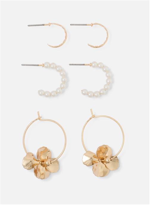 Balaboosté Boucles d'oreilles femme or et bronze