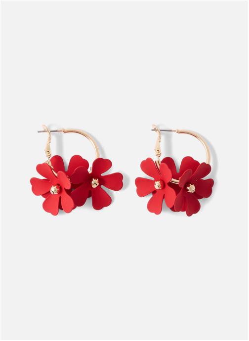 Balaboosté Boucles d'oreilles femme rouge