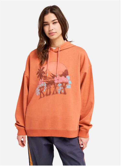 Roxy Sweats à capuche Lineup Oversized femme orange