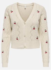 Gilets Gilet coton mélangé à motifs droit - 15363087 femme blanc ONLY Gilets Gilet coton mélangé à motifs droit - 15363087 femme blanc Blanc
