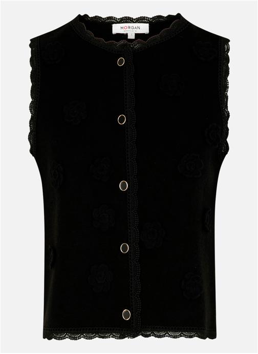 Morgan Gilets Gilet ajusté - 261-Mfleur femme noir