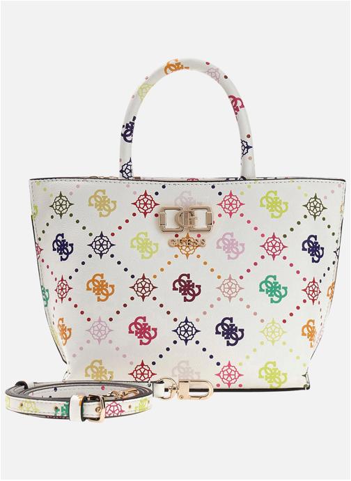 Guess Sacs à main Sac à main porté épaule à motifs - Hwgm99 28750 femme blanc